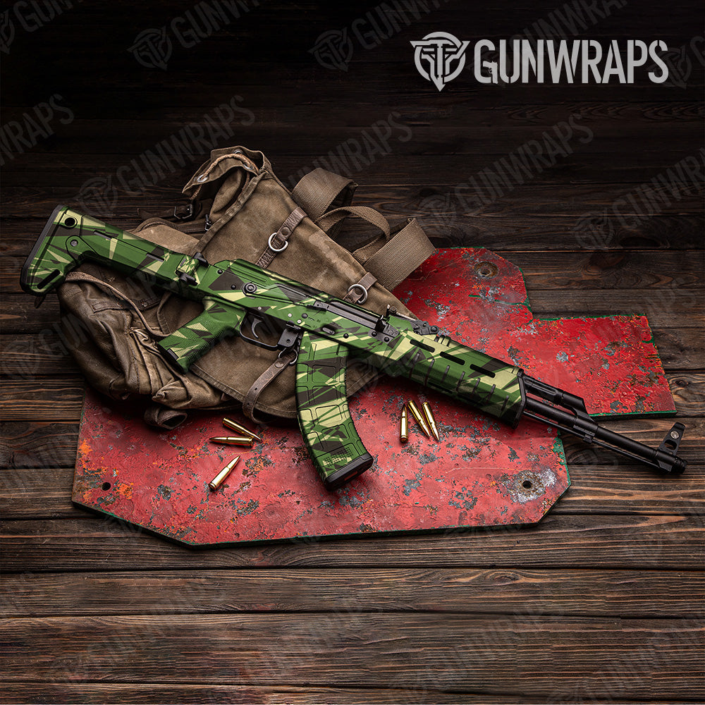 AK 47 Sharp Jungle Camo Gun Skin Vinyl Wrap Online Hot Sale