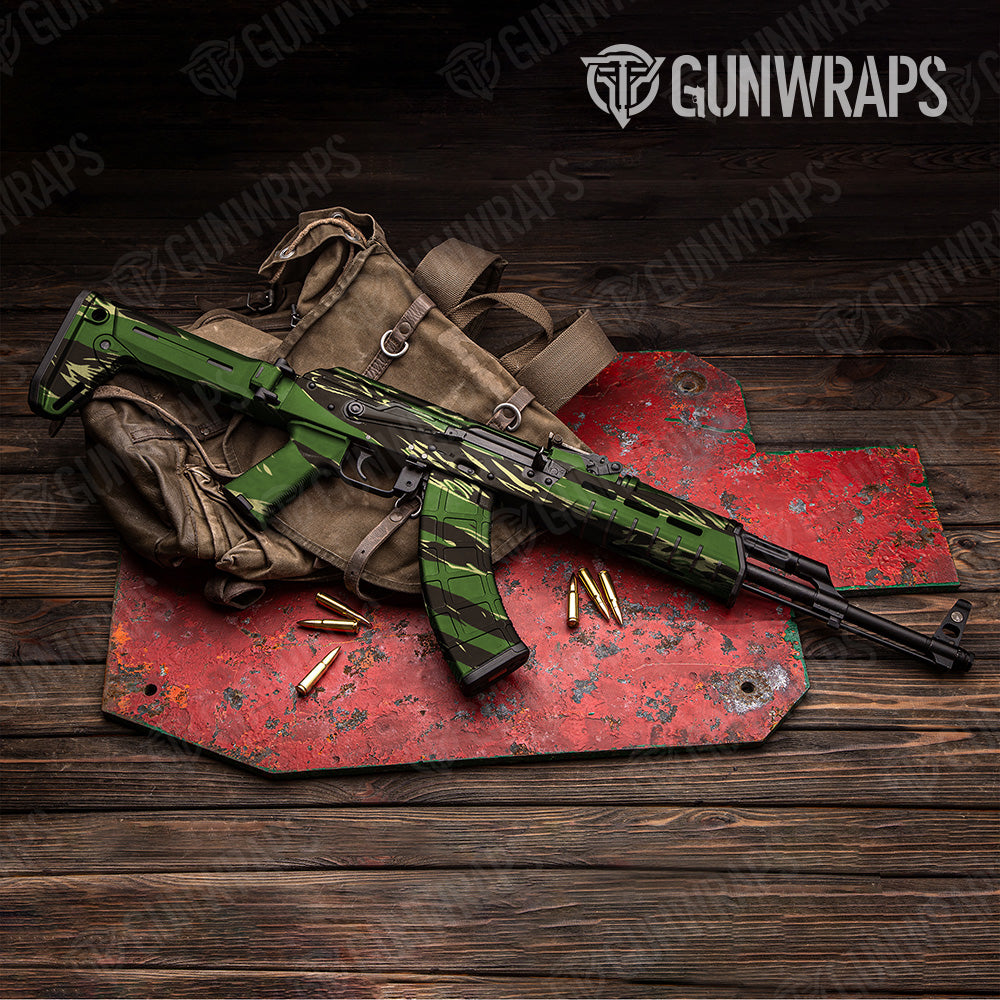 AK 47 Shredded Jungle Camo Gun Skin Vinyl Wrap