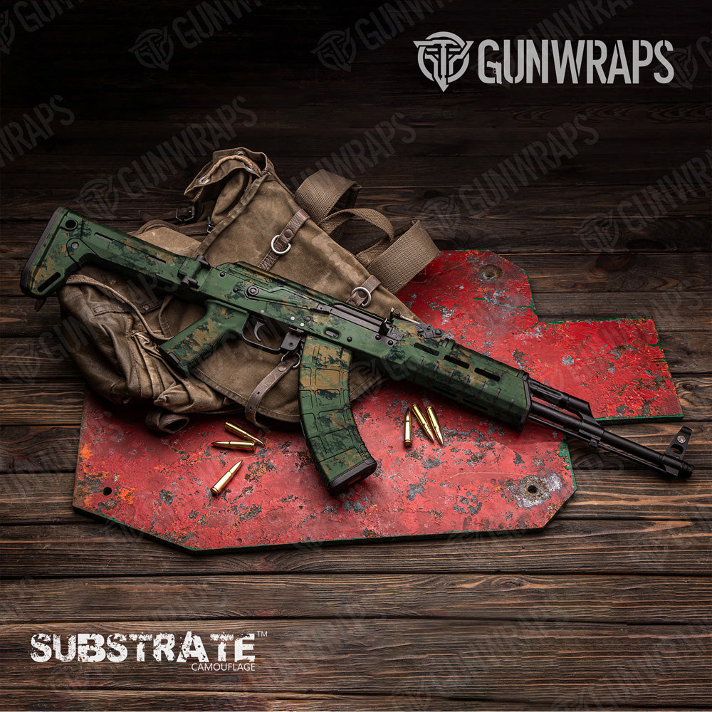 AK 47 Substrate Semper-Fi Camo Gun Skin Vinyl Wrap Film Sale