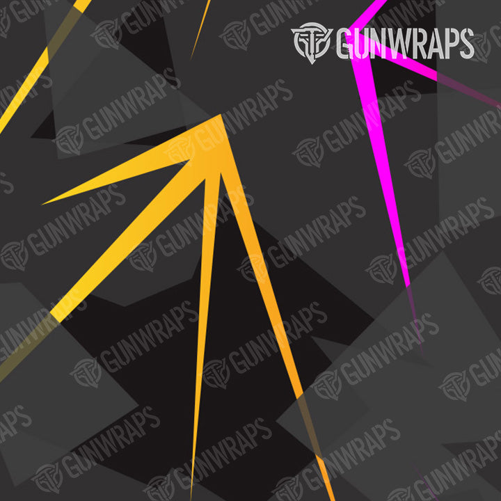 AK 47 Shattered Laser Elite Black Heat Gun Skin Vinyl Wrap