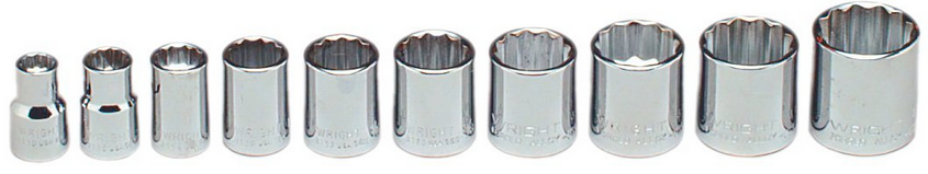 3/8″ Drive 10 Piece 12 Point Standard Socket Set (378WR) Hot on Sale