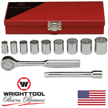 3/8″ Drive 11 Piece 12 Point Standard Socket Set (328WR)