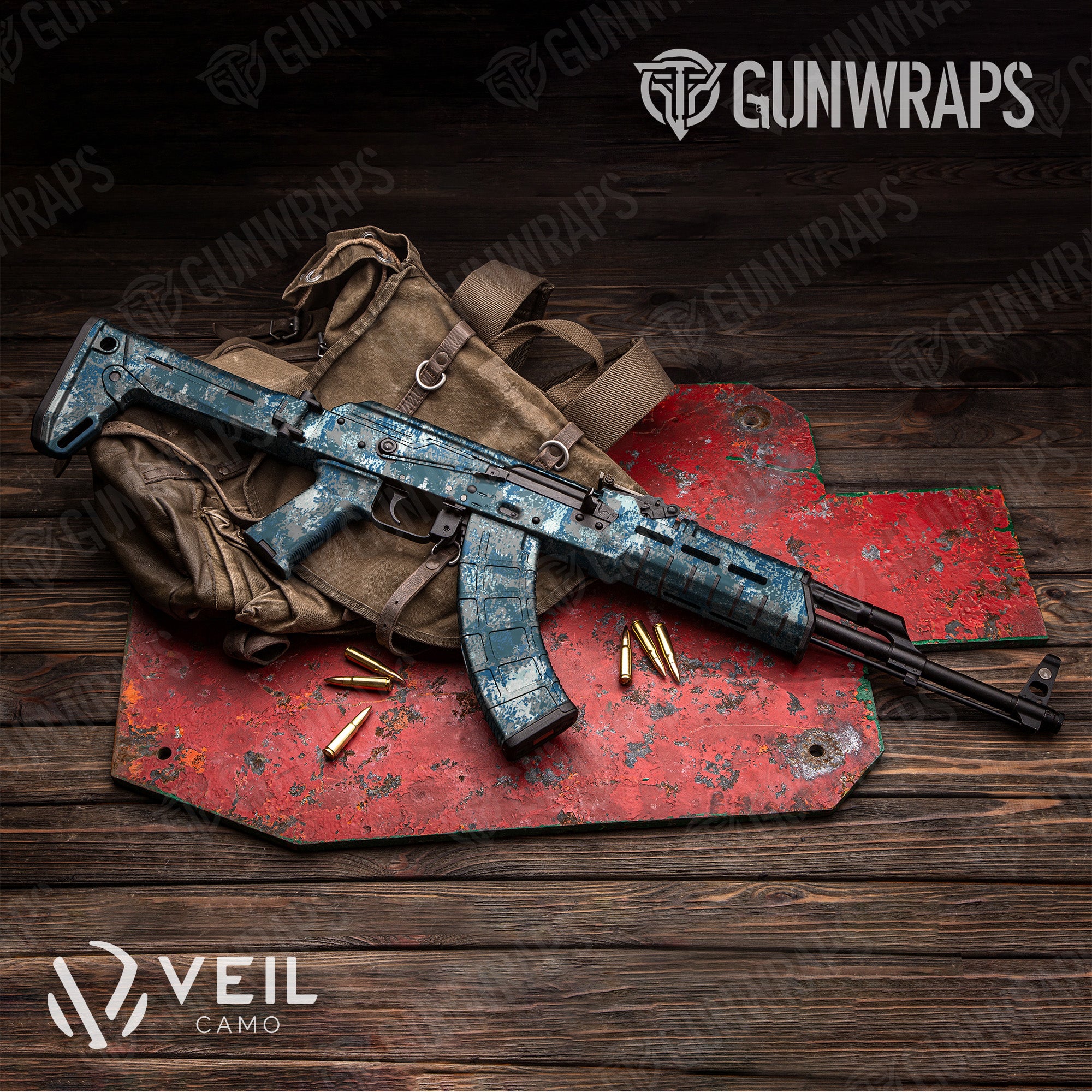 AK 47 Veil Stryk Hookset Camo Gun Skin Vinyl Wrap Fashion