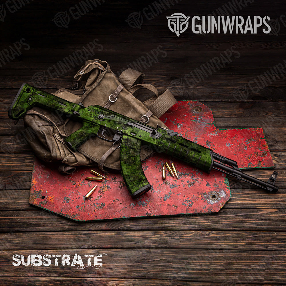 AK 47 Substrate Subtropic Camo Gun Skin Vinyl Wrap Film Online Sale