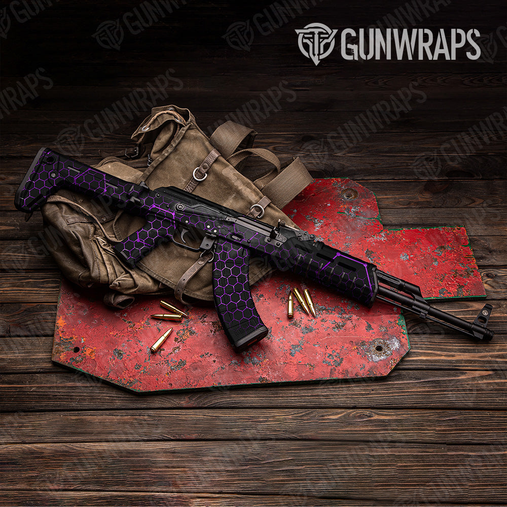 AK 47 Vivid Hex Purple Gun Skin Vinyl Wrap Hot on Sale