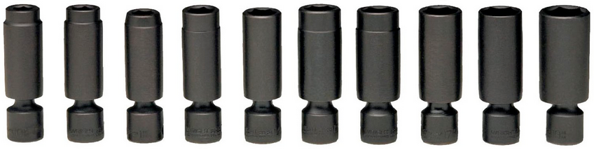 3/8″ Drive 10 Piece Deep Metric Universal Power Socket Set 10mm – 19mm (352WR) Hot on Sale