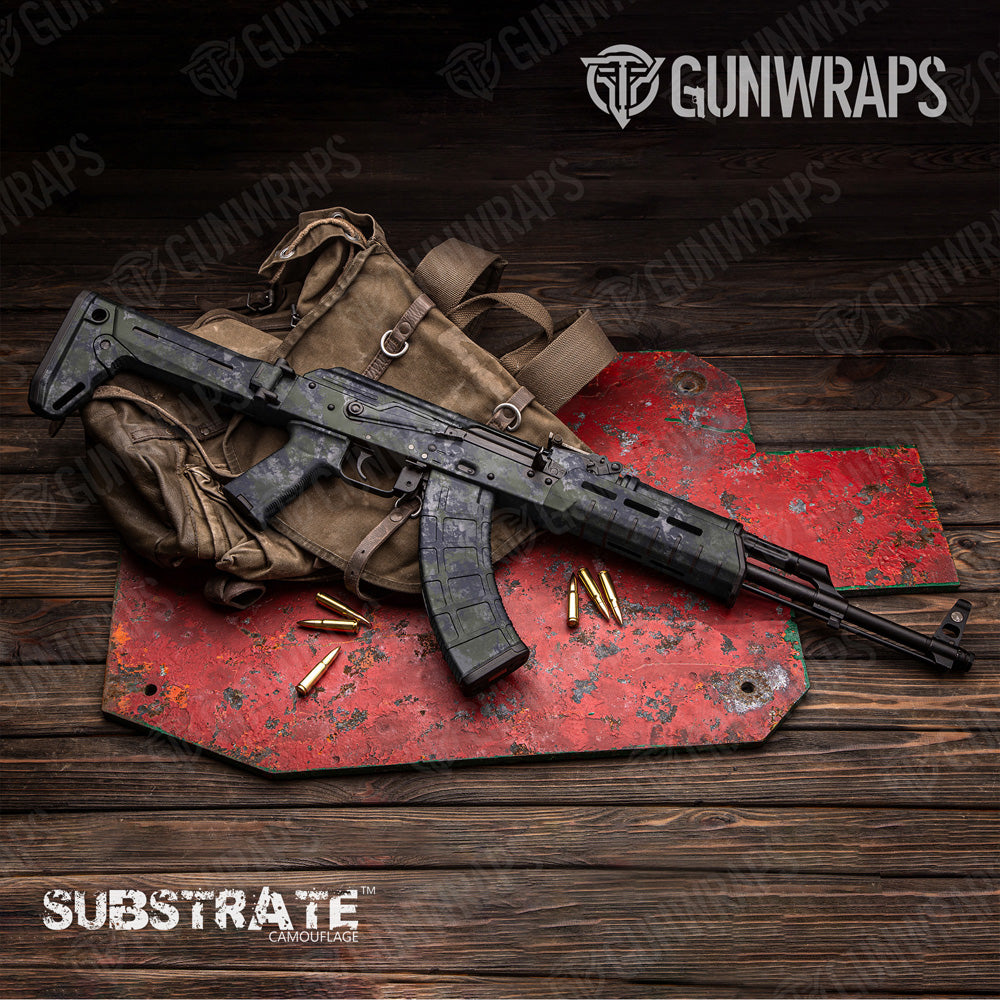 AK 47 Substrate Submariner Camo Gun Skin Vinyl Wrap Film Discount