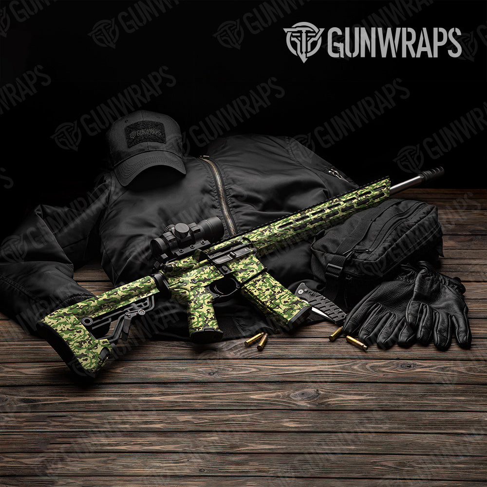 AR 15 Classic Jungle Camo Gun Skin Vinyl Wrap Discount