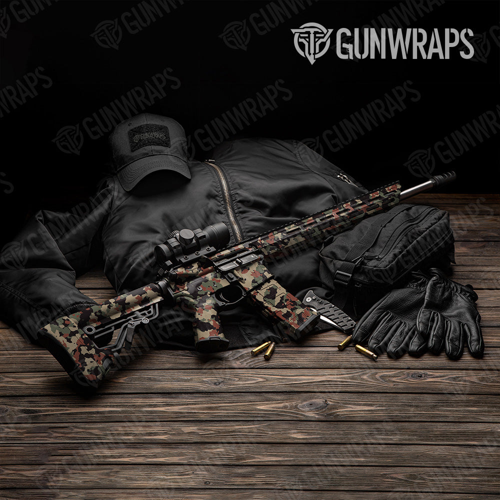 AR 15 Cumulus Militant Copper Camo Gun Skin Vinyl Wrap Online Hot Sale