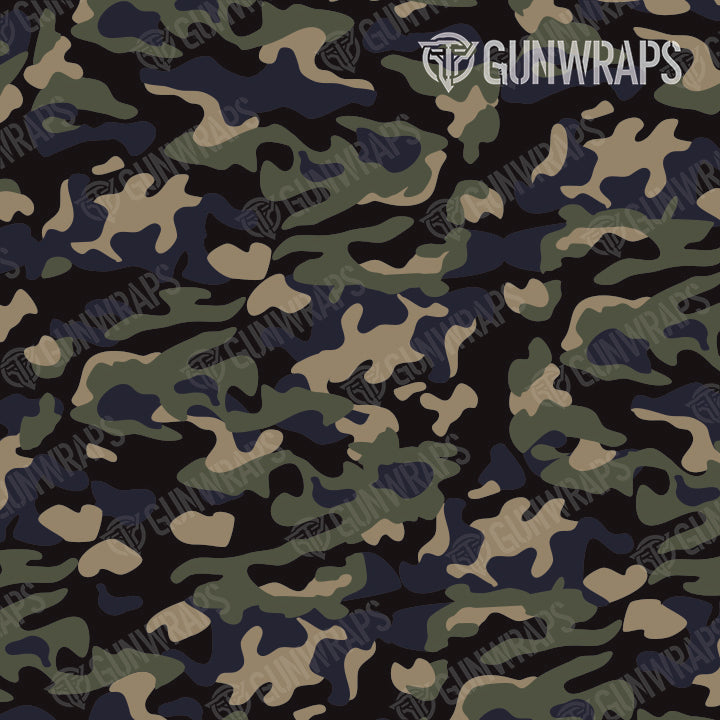AR 15 Classic Militant Blue Camo Gun Skin Vinyl Wrap