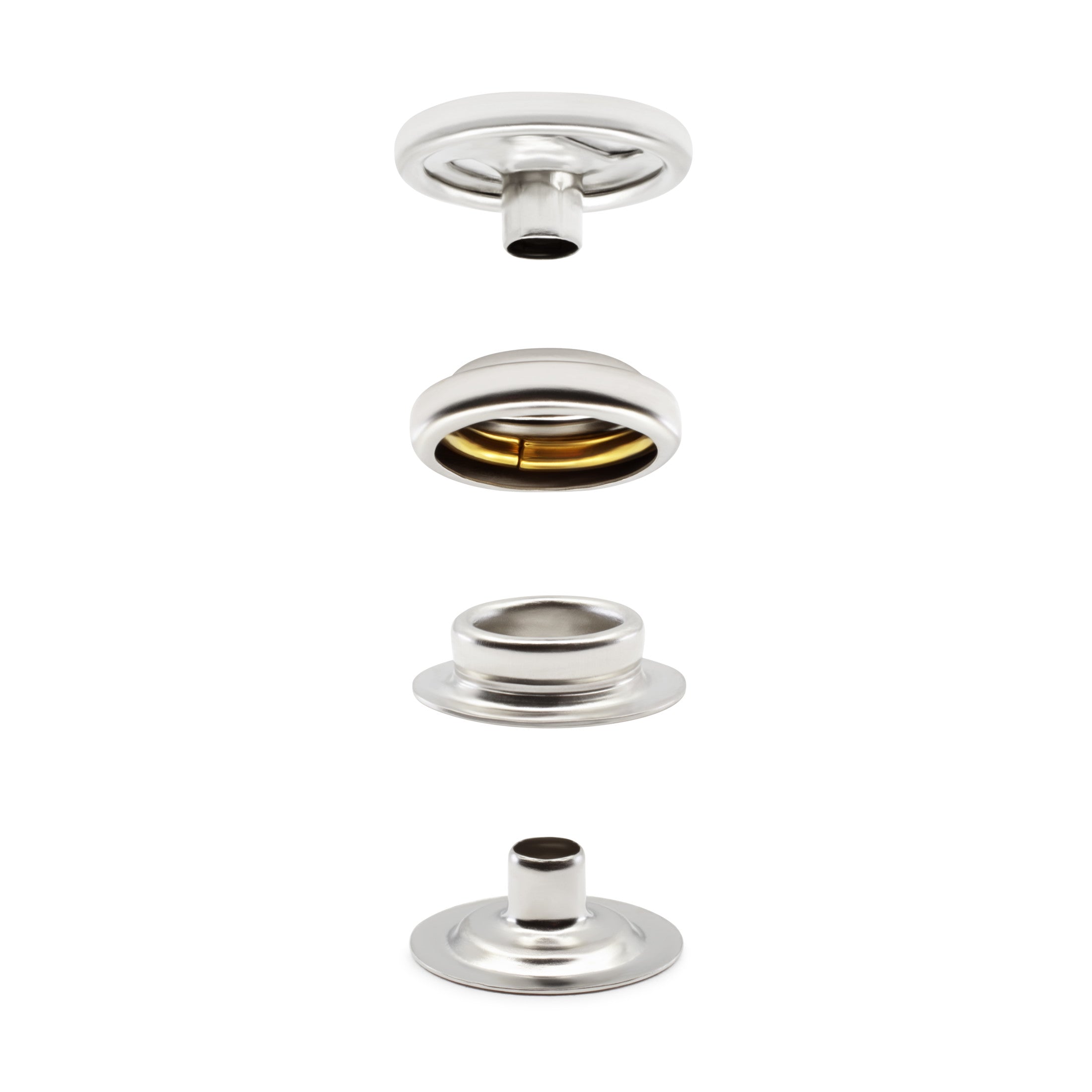 Heavy Duty Snap Fastener Kit, 7 Sets, Nickel