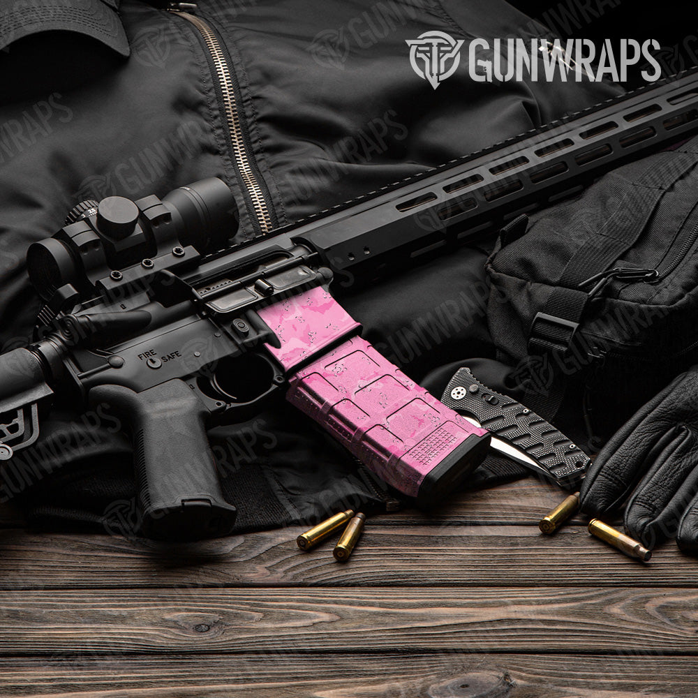 AR 15 Mag & Mag Well Battle Storm Elite Pink Camo Gun Skin Vinyl Wrap Online Sale