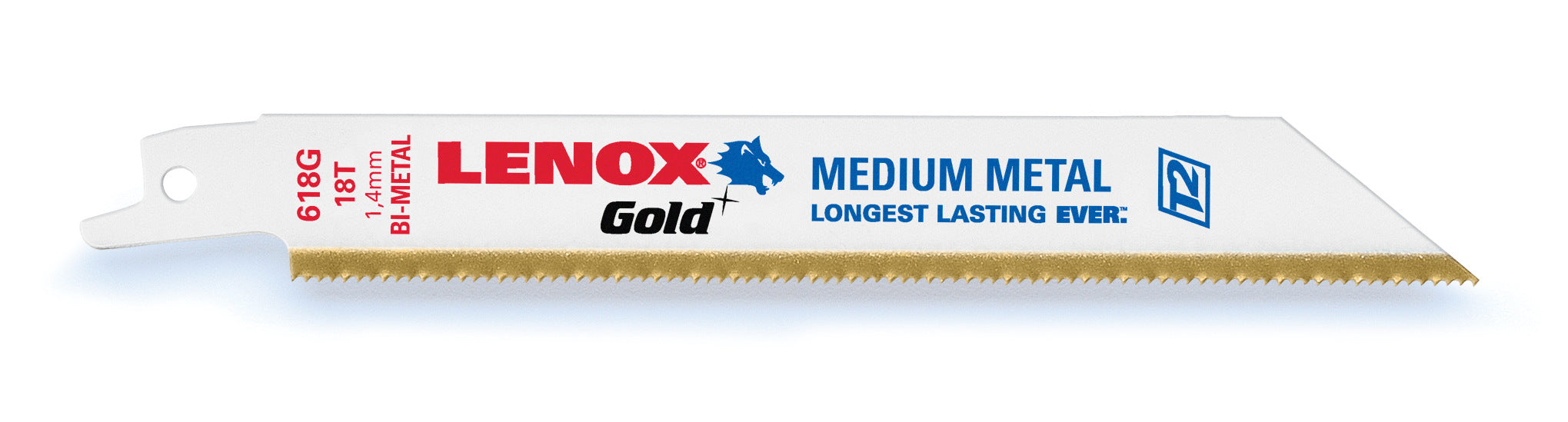 6″ 18TPI Titanium (5 per pack) Lenox Gold Sawzall Blades (21069618GR)