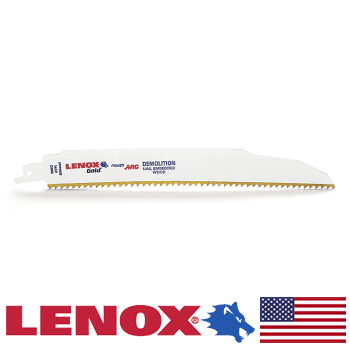 9″ 6TPI Lenox Gold Demolition Power ARC Reciprocating Saw Blade (5pk) (21090966GR) Hot on Sale