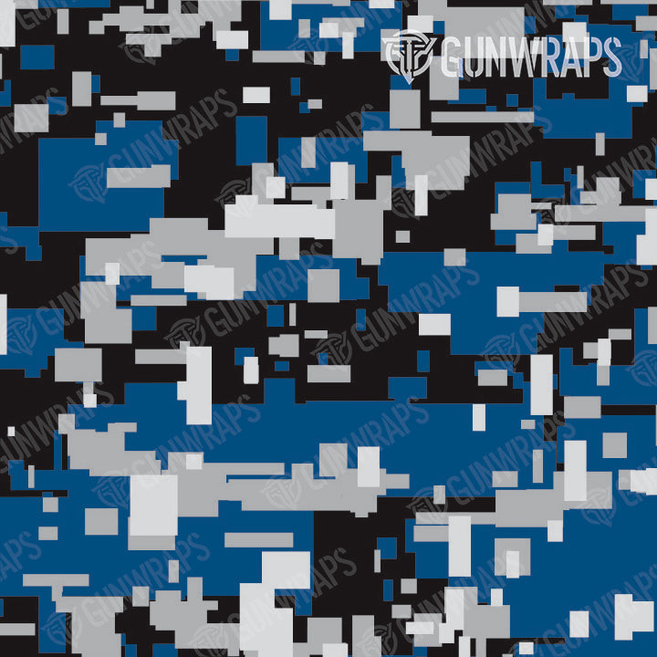AR 15 Mag Digital Blue Tiger Camo Gun Skin Vinyl Wrap
