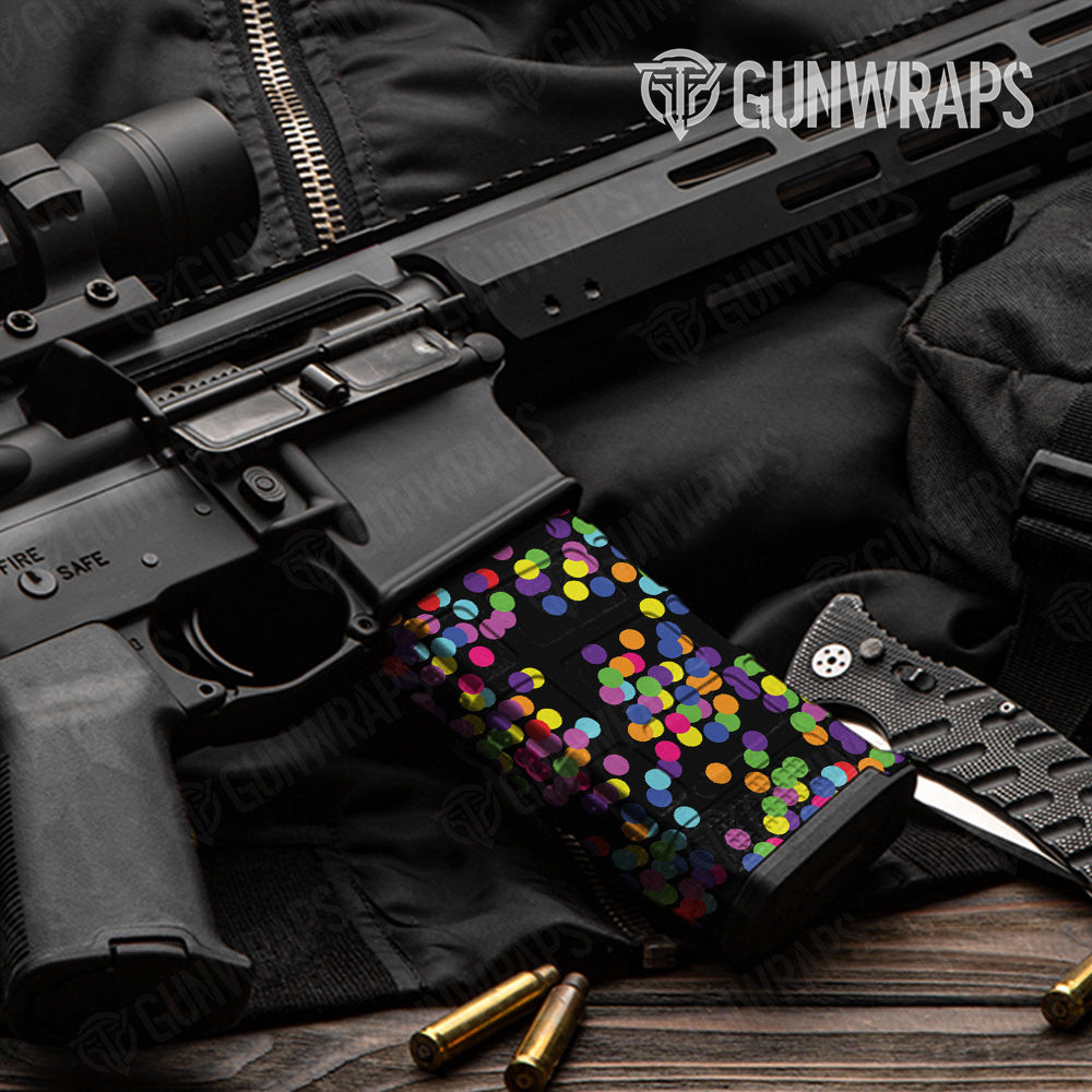 AR 15 Mag Eclipse Camo Multicolor Gun Skin Vinyl Wrap