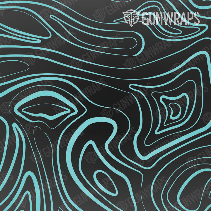 AR 15 Mag Damascus Tiffany Blue Gun Skin Vinyl Wrap