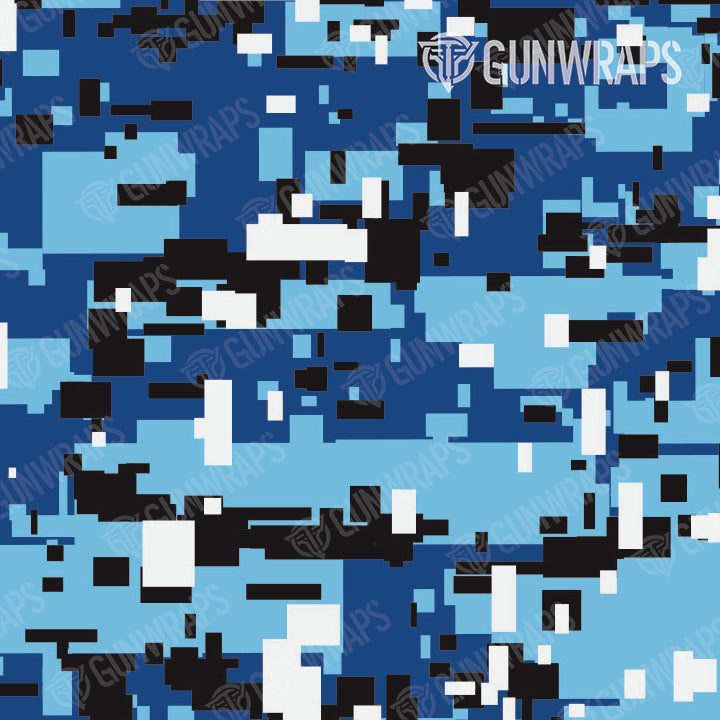 AR 15 Mag Digital Baby Blue Camo Gun Skin Vinyl Wrap Supply