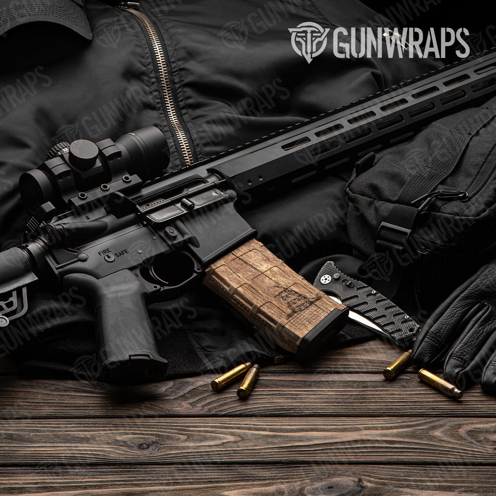 AR 15 Mag Dont Tread On Me Gun Skin Vinyl Wrap