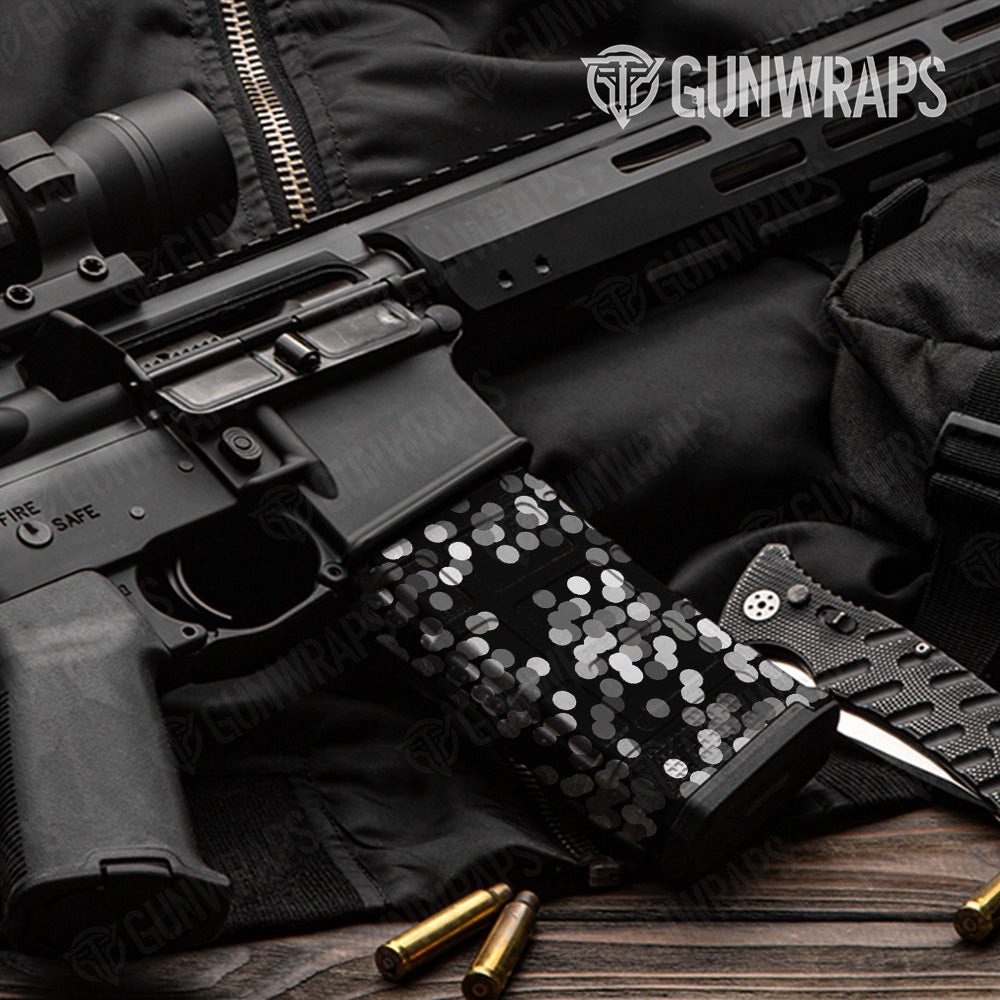 AR 15 Mag Eclipse Camo Grayscale Gun Skin Vinyl Wrap