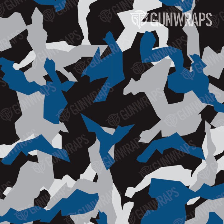 AR 15 Mag Erratic Blue Tiger Camo Gun Skin Vinyl Wrap