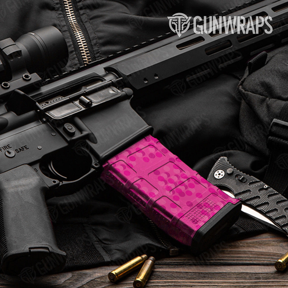 AR 15 Mag Eclipse Camo Elite Magenta Gun Skin Vinyl Wrap