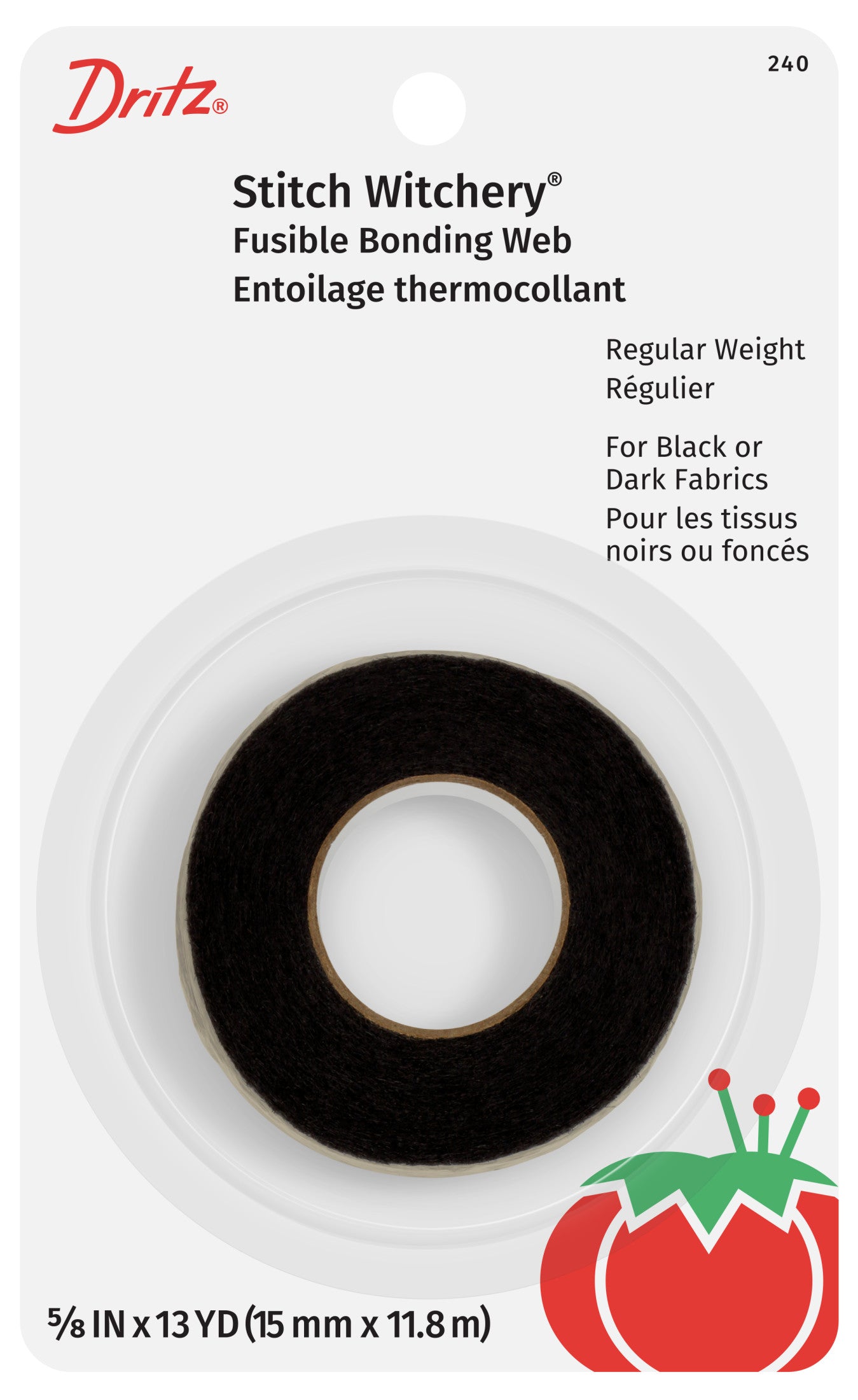 Stitch Witchery Fusible Bonding Web, Regular Weight, Black, 13 yd Sale