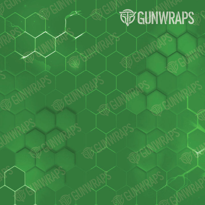 AR 15 Mag Hex Electric Green Gun Skin Vinyl Wrap