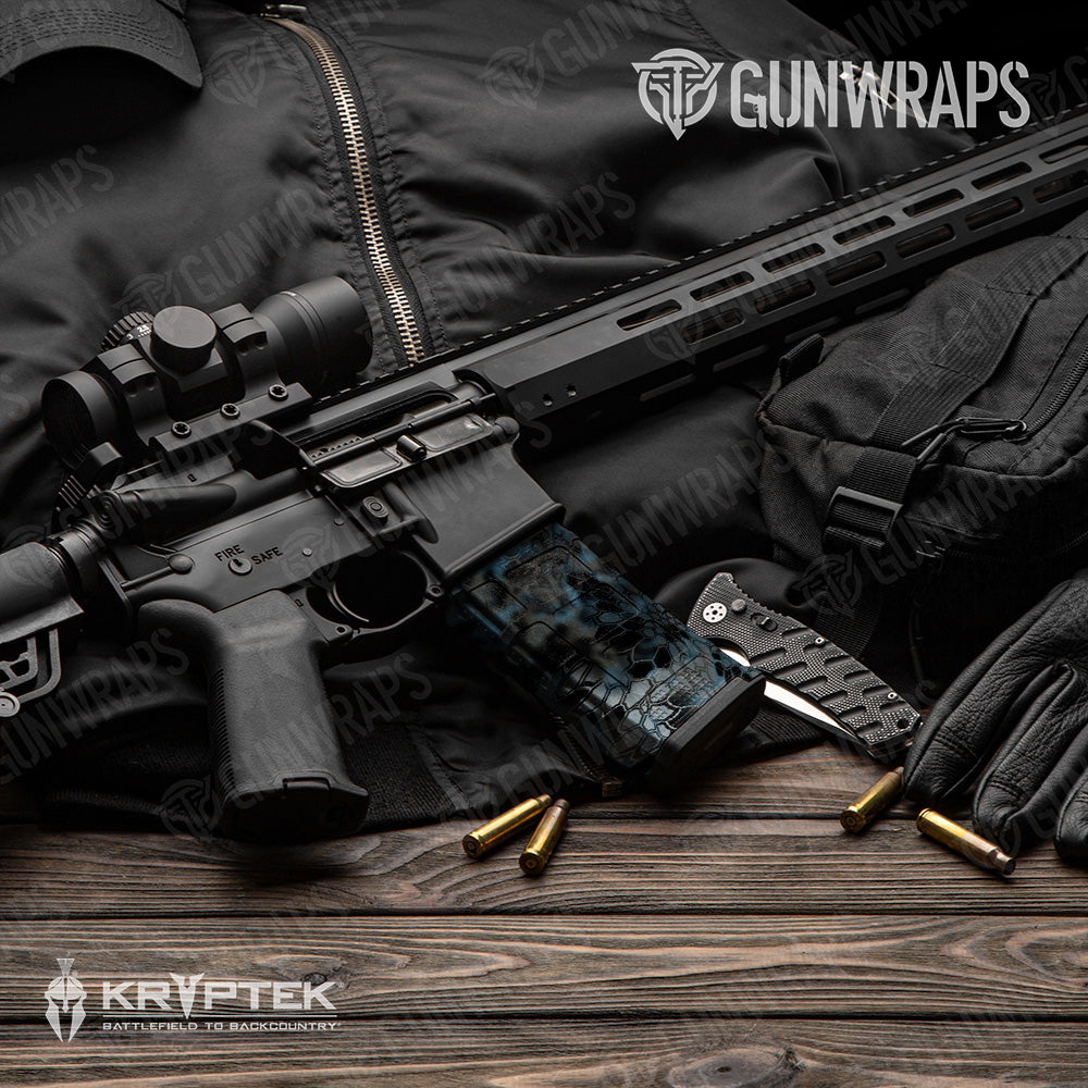 AR 15 Mag Kryptek Neptune Camo Gun Skin Vinyl Wrap