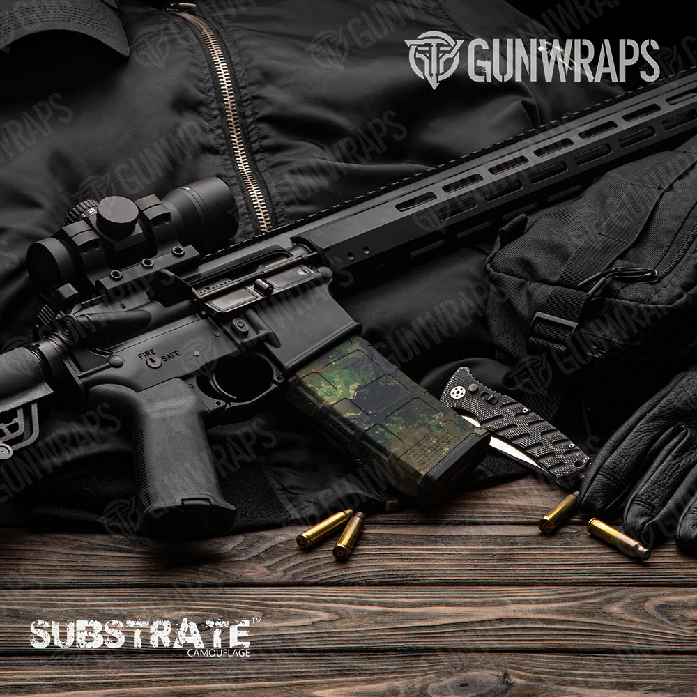 AR 15 Mag Substrate Spokane Camo Gun Skin Vinyl Wrap Film Supply