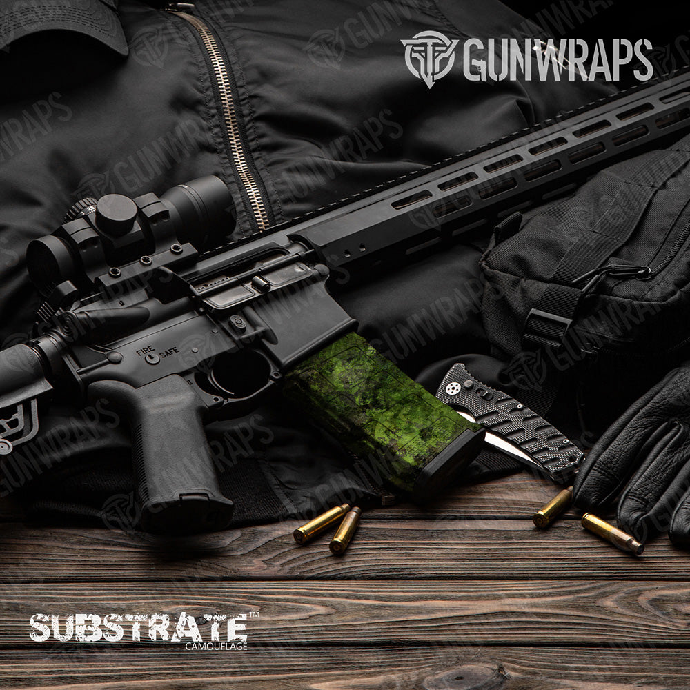 AR 15 Mag Substrate Subtropic Camo Gun Skin Vinyl Wrap Film on Sale