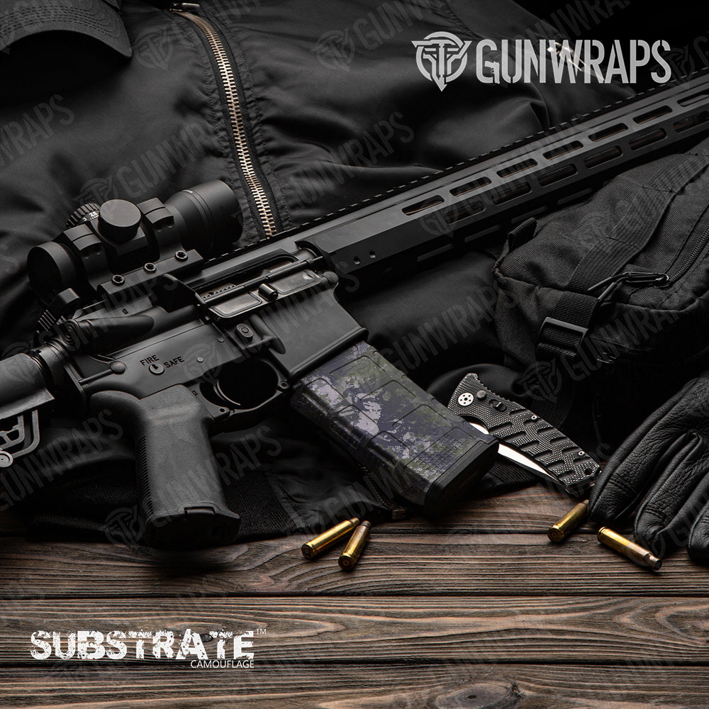 AR 15 Mag Substrate Submariner Camo Gun Skin Vinyl Wrap Film