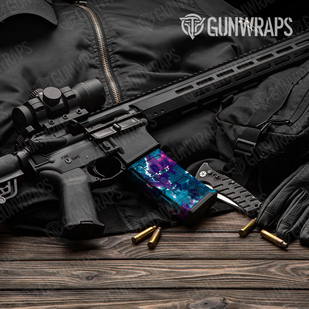 AR 15 Mag Tie Dye Teen Spirit Gun Skin Vinyl Wrap