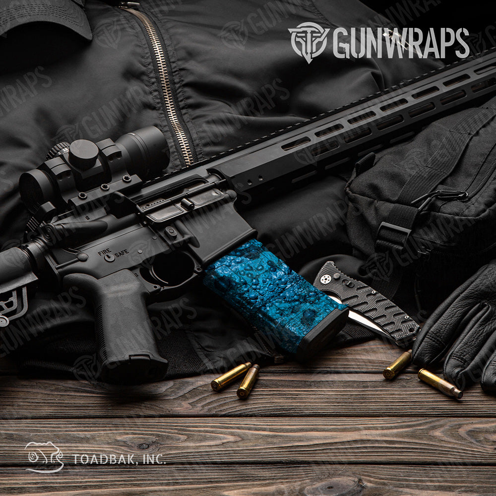 AR 15 Mag Toadaflage Blue Camo Gun Skin Vinyl Wrap Discount