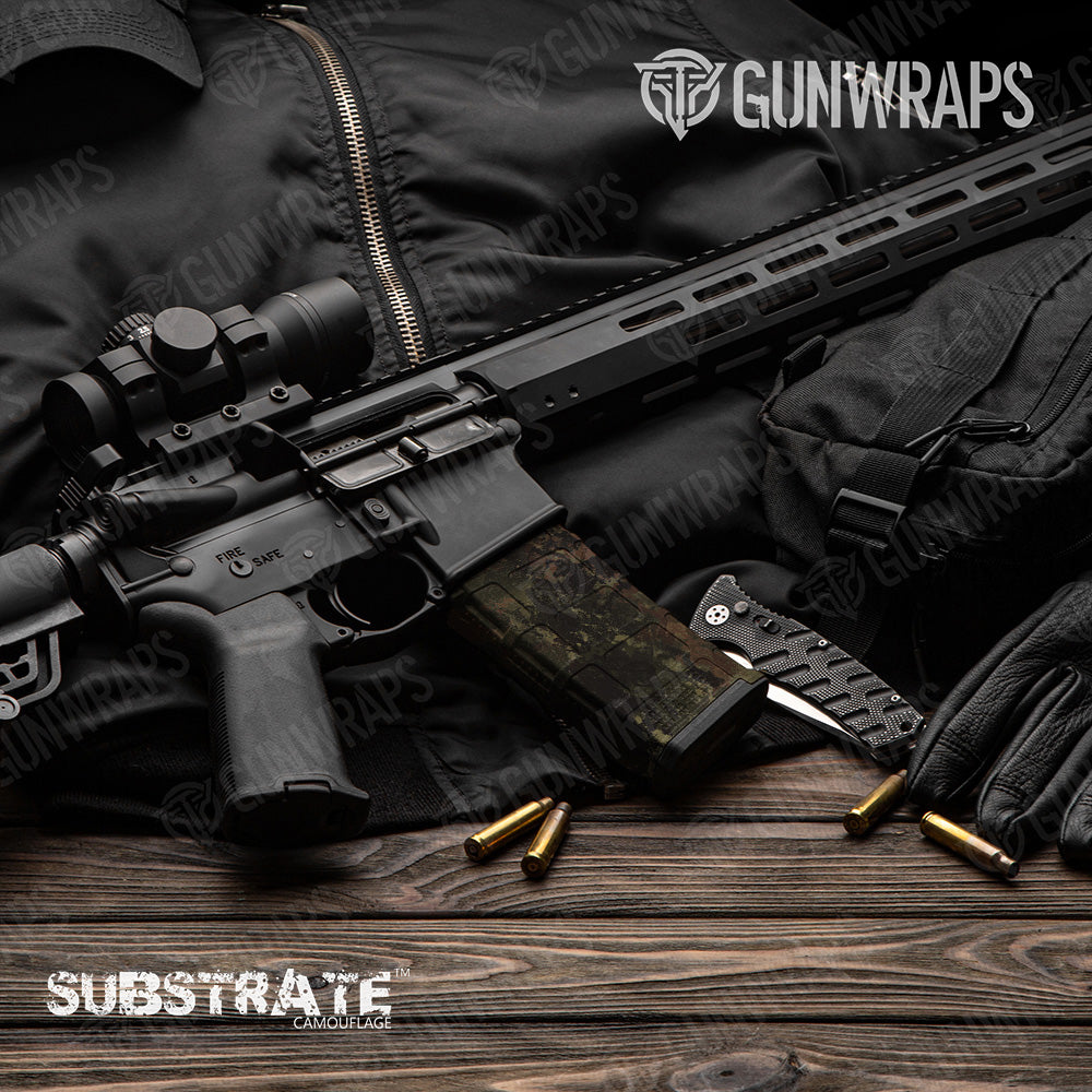 AR 15 Mag Substrate Stuttgart Camo Gun Skin Vinyl Wrap Film