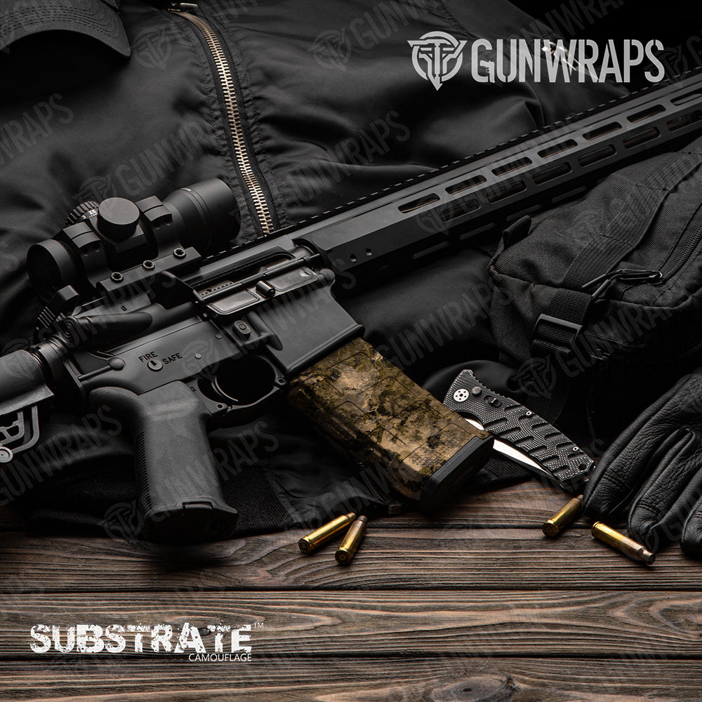 AR 15 Mag Substrate Sniper Camo Gun Skin Vinyl Wrap Film Sale