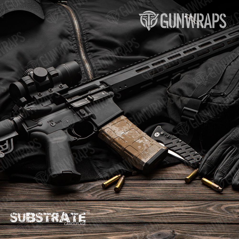 AR 15 Mag Substrate Sedona Sand-Dune Camo Gun Skin Vinyl Wrap Film Discount