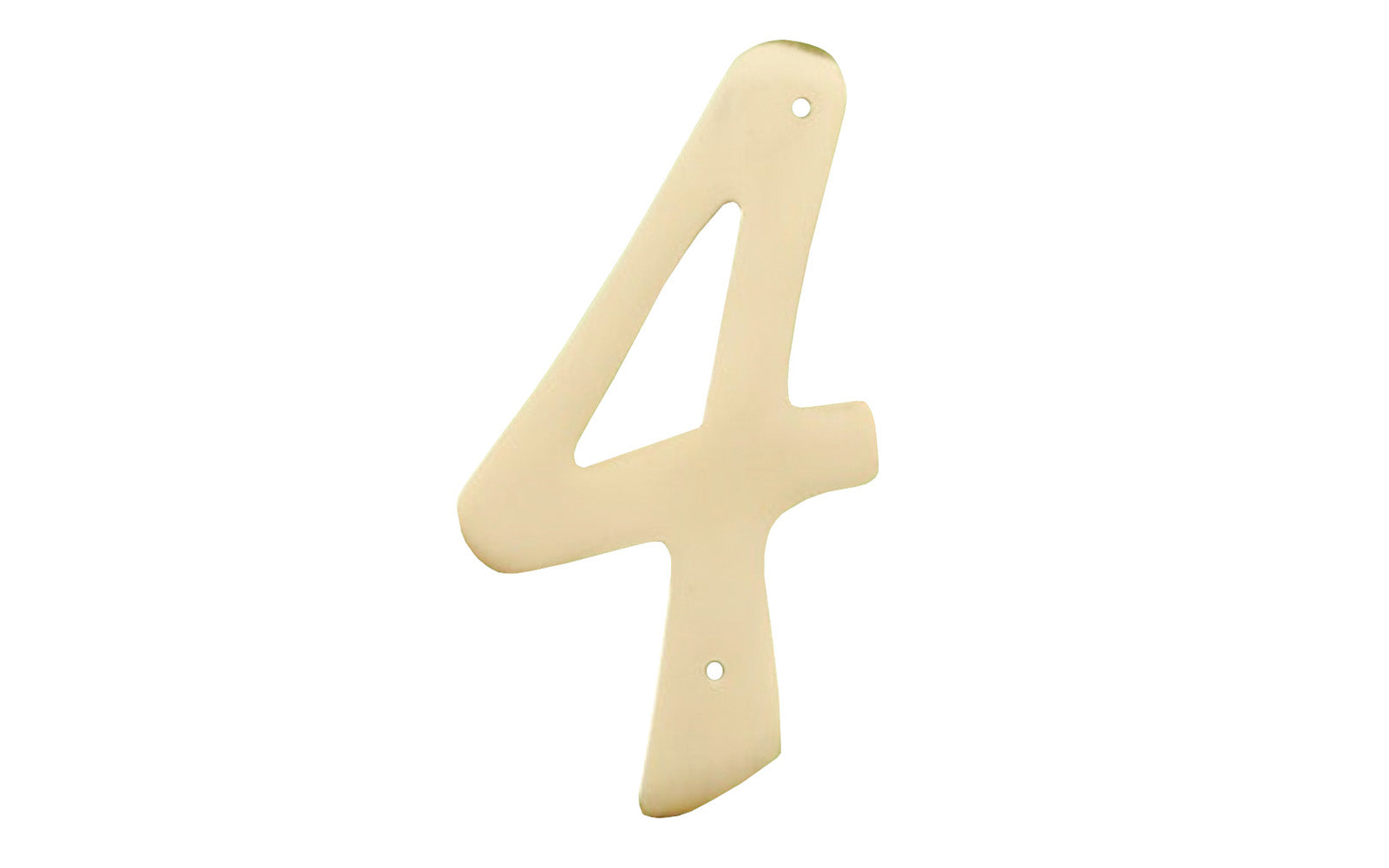 #4 Solid Brass House Number – 4″ size