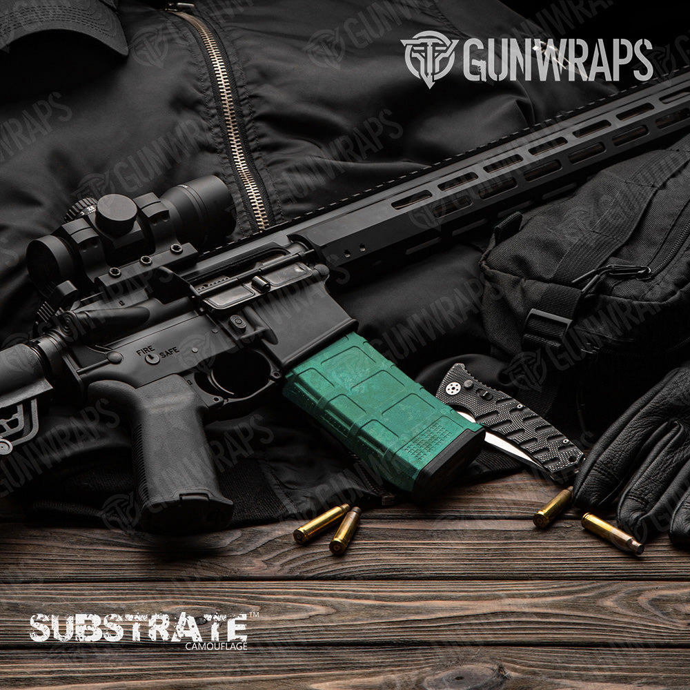 AR 15 Mag Substrate Saltwater Camo Gun Skin Vinyl Wrap Film Discount