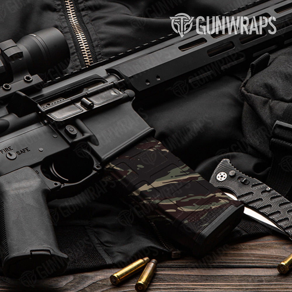 AR 15 Mag Vietnam Tiger Stripe Militant Blood Gun Skin Vinyl Wrap
