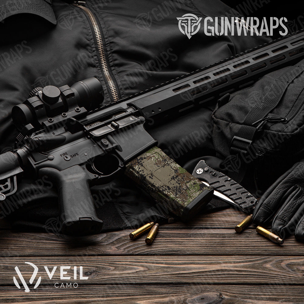 AR 15 Mag Veil Stryk Transition Flat Camo Gun Skin Vinyl Wrap