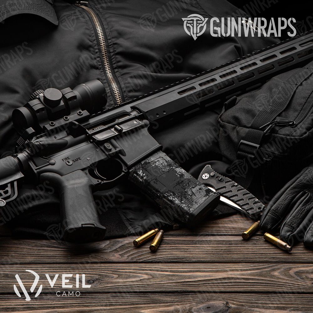 AR 15 Mag Veil Stryk Flat Camo Gun Skin Vinyl Wrap