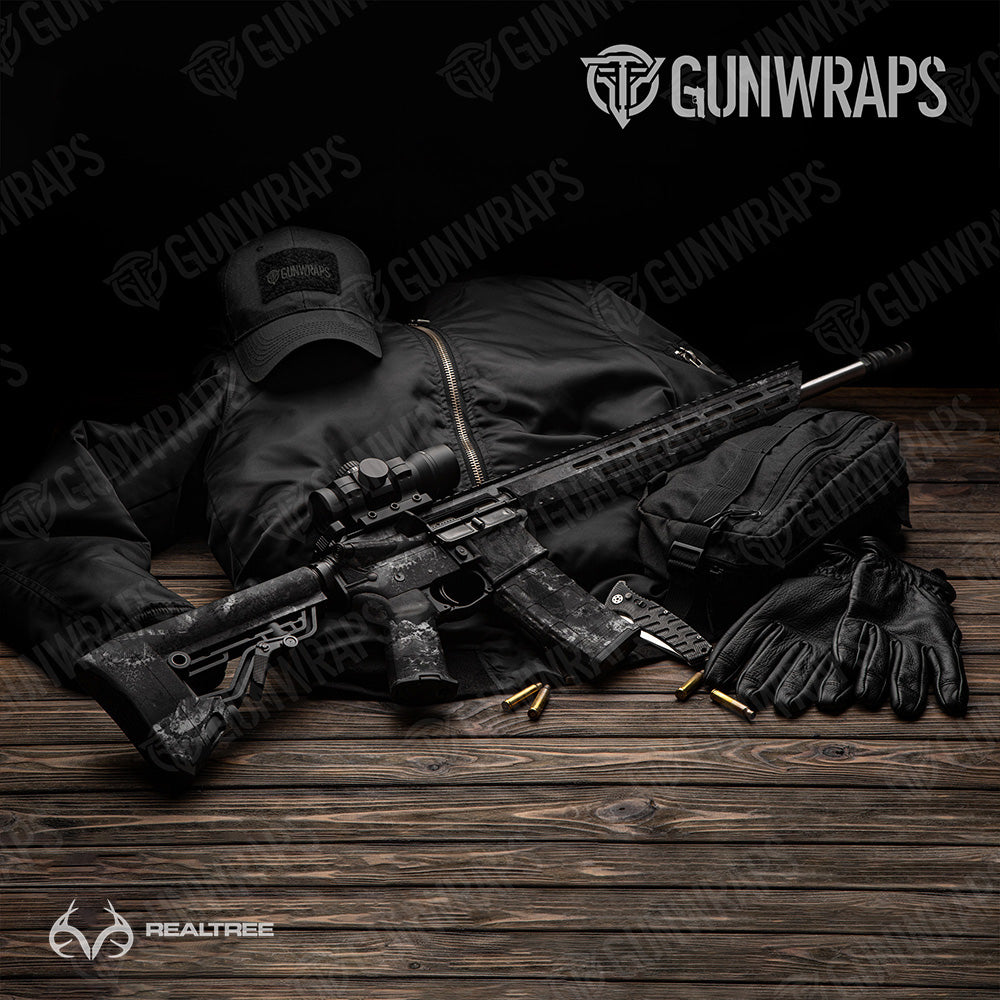 AR 15 Realtree XTREME Midnight Camo Gun Skin Vinyl Wrap on Sale