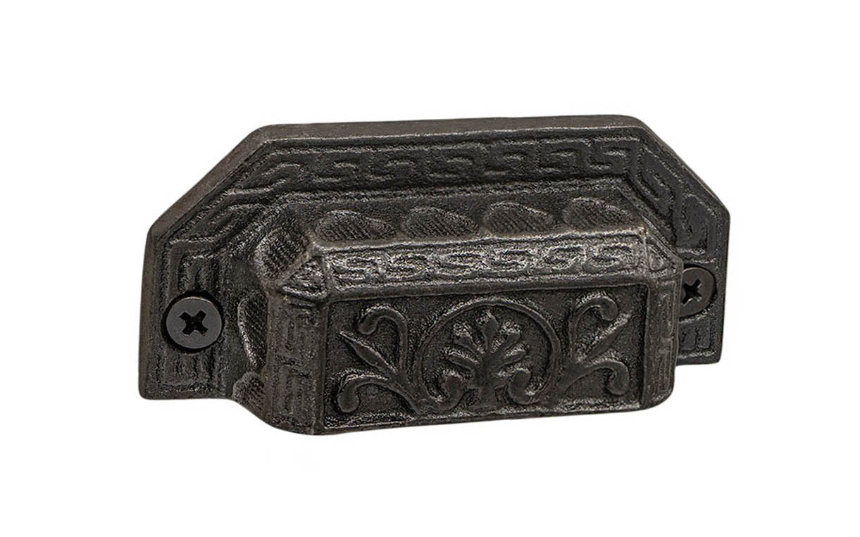 Cast Iron Ornate-Style Bin Pull ~ 3″ on Centers