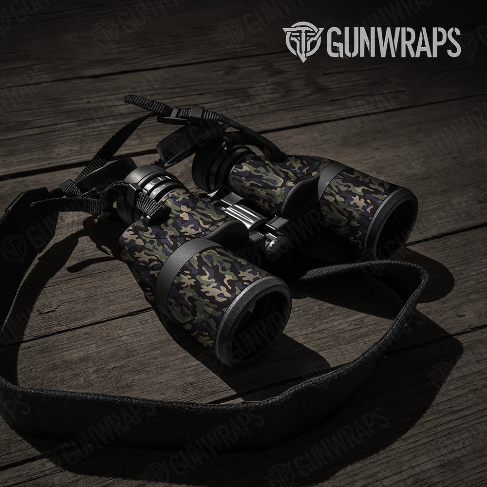 Binocular Classic Militant Blue Camo Gear Skin Vinyl Wrap
