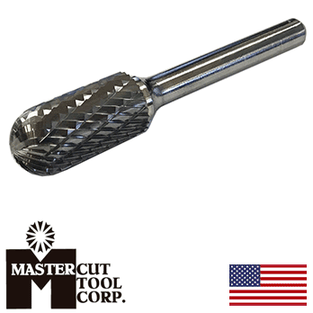 MasterCut SC-1DC Cylindrical Rotary Carbide Burr 1/4″ O.D. (SC-1DC)