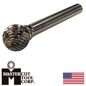 MasterCut SD-1DC Ball Shape Rotary Carbide Burr 1/4″ O.D. (SD-1DC) Supply