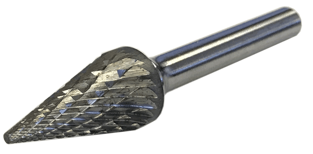 MasterCut SM-5DC Pointed Cone Rotary Carbide Burr 1/2″ O.D. (SM-5DC)