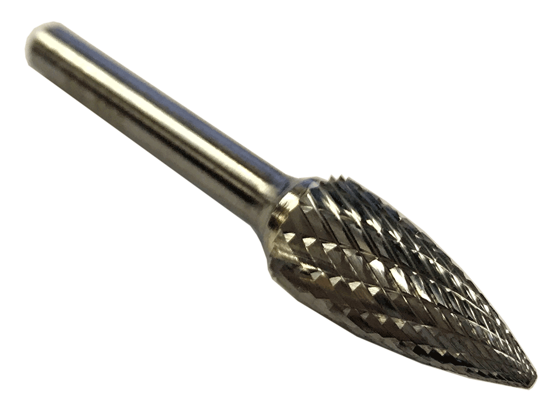 MasterCut SG-1DC Pointed Tree Rotary Carbide Burr 1/4″ O.D. (SG-1DC)