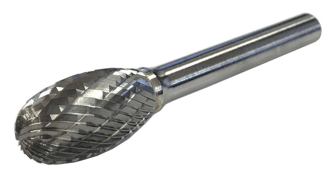 MasterCut SE-1DC Egg Shape Rotary Carbide Burr 1/4″ O.D. (SE-1DC)